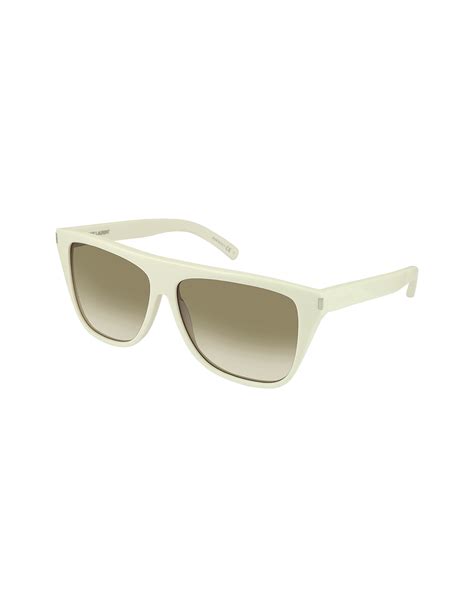 white yves st laurent sunglasses ysl sl 1 fmzha 100|Yves Saint Laurent SL 1 sunglasses .